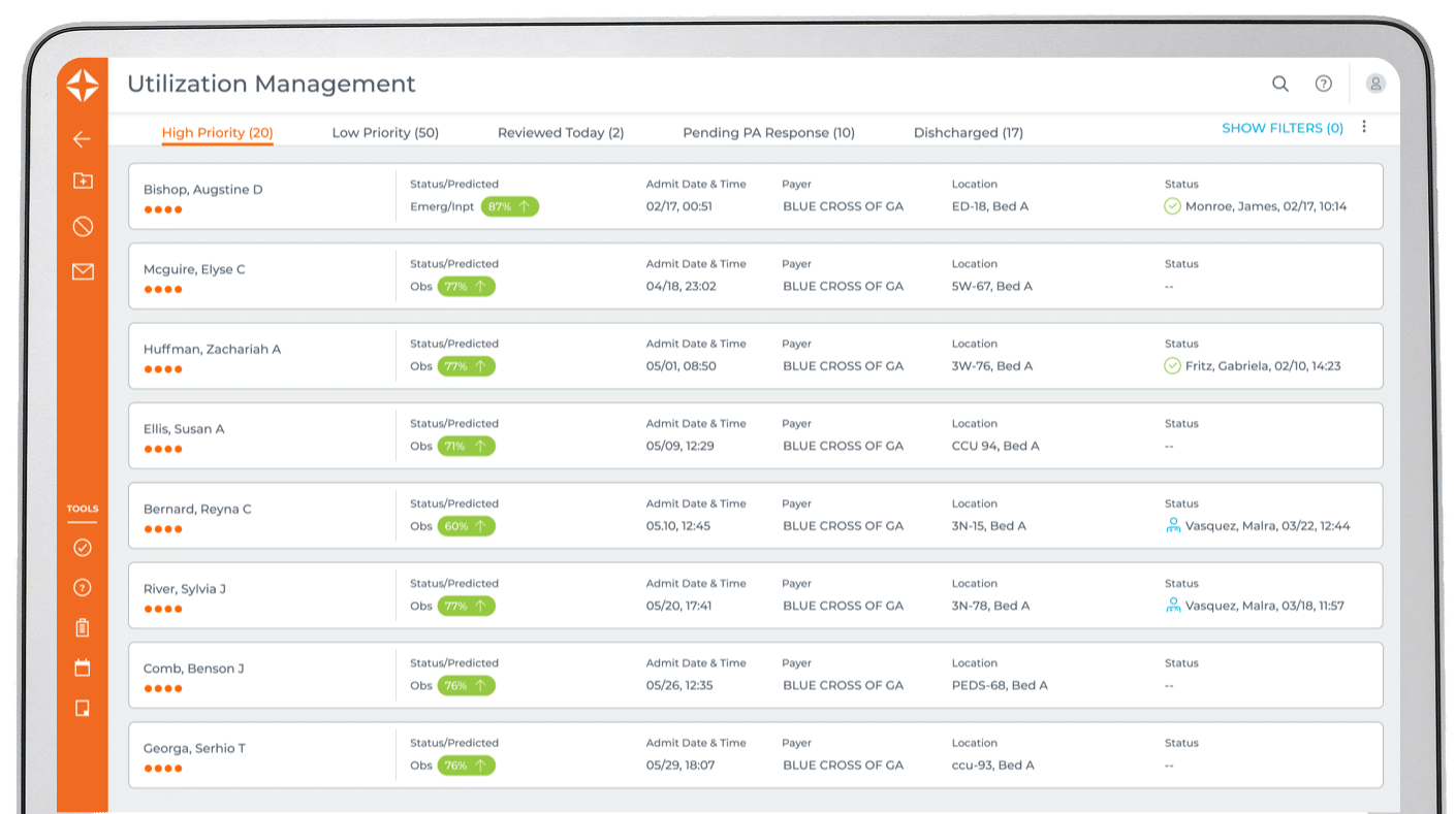 Enhanced ED status predictions 