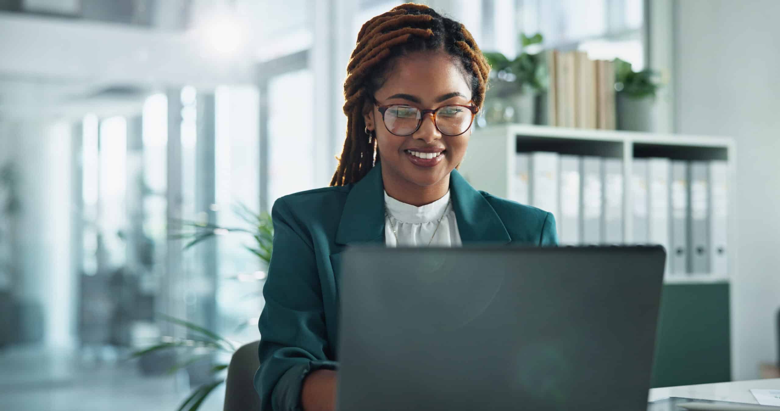 business woman in office